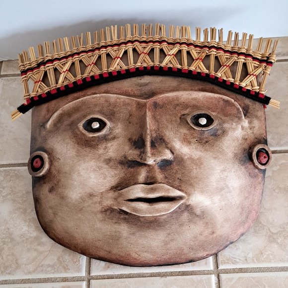 Lambayeque funeral mask from Peru.